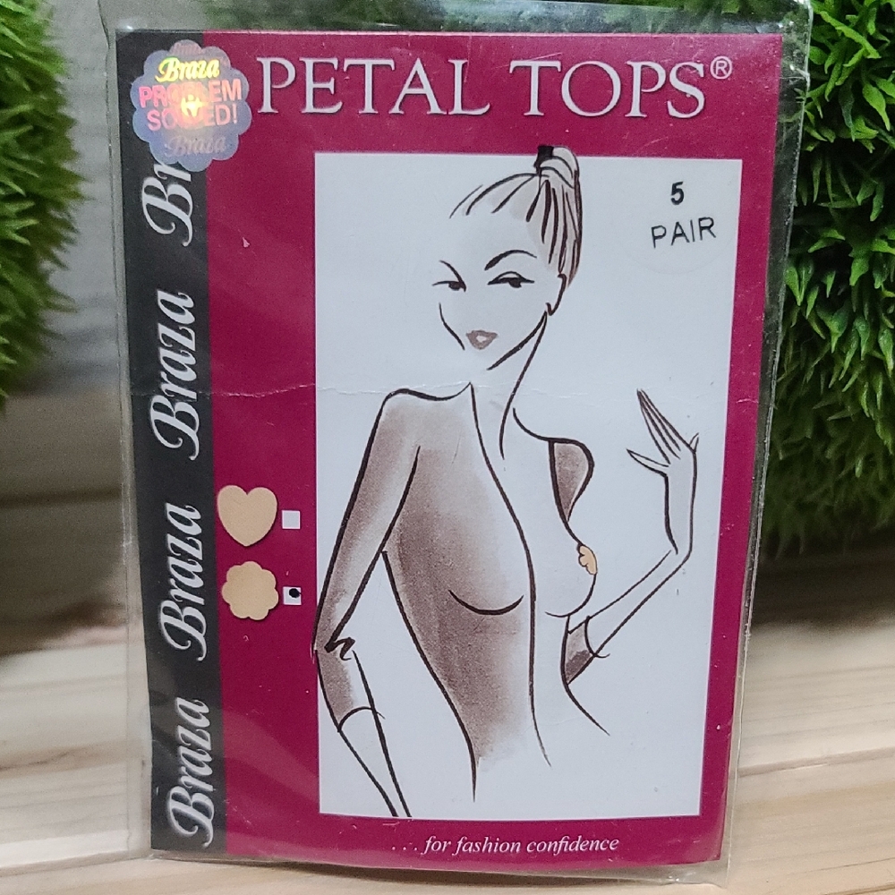 Petal Top Intimate Nipple Covers  Braless Needs Under Tops Or Bathing Suits 5 Pr